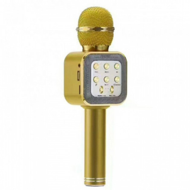 Бездротовий мікрофон караоке КЕА WS1818 Bluetooth Золотий