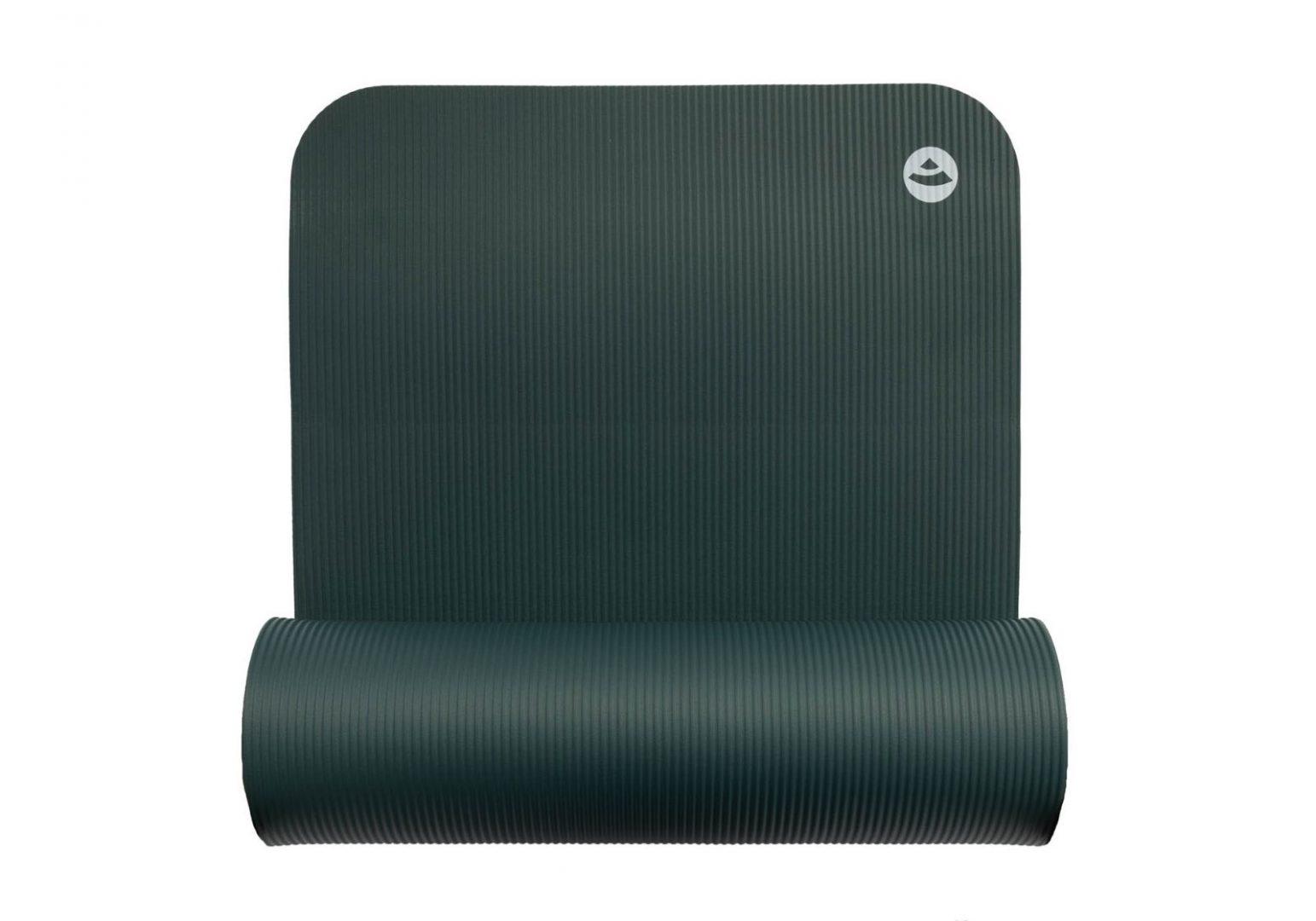 Килимок для фітнесу та пілатесу Bodhi 185x60x1.5 см Темно-зелений