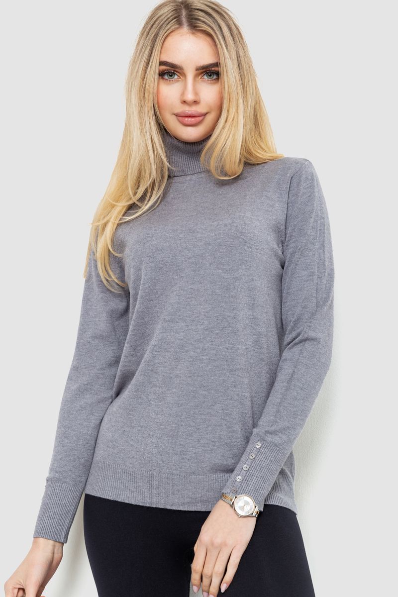 Гольф жіночий однотонний базовий сірий 214R887 Ager L-XL