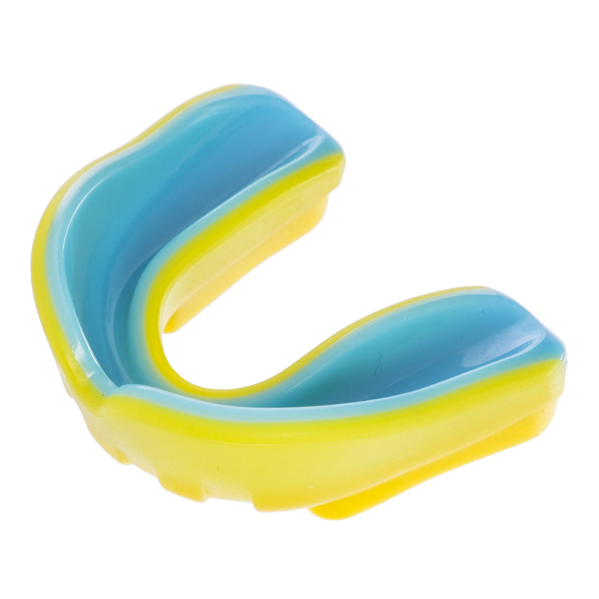 Капа боксерська Zelart BO-0069-L L Жовтий-Блакитний