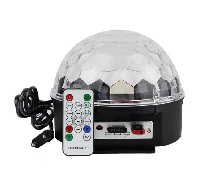 Диско куля з Bluetooth Laser XXB 01 M6 Bт Чорний (hub_np2_0659)