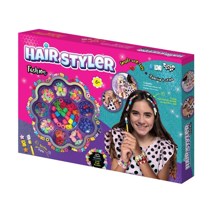 Креативна творчість Hair Styler Fashion Danko Toys HS-01-04 з аксесуаром для волосся
