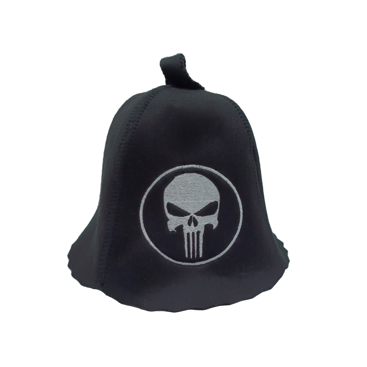 Лазнева шапка Luxyart Каратель штучний фетр Оne size Чорний (LA-651)