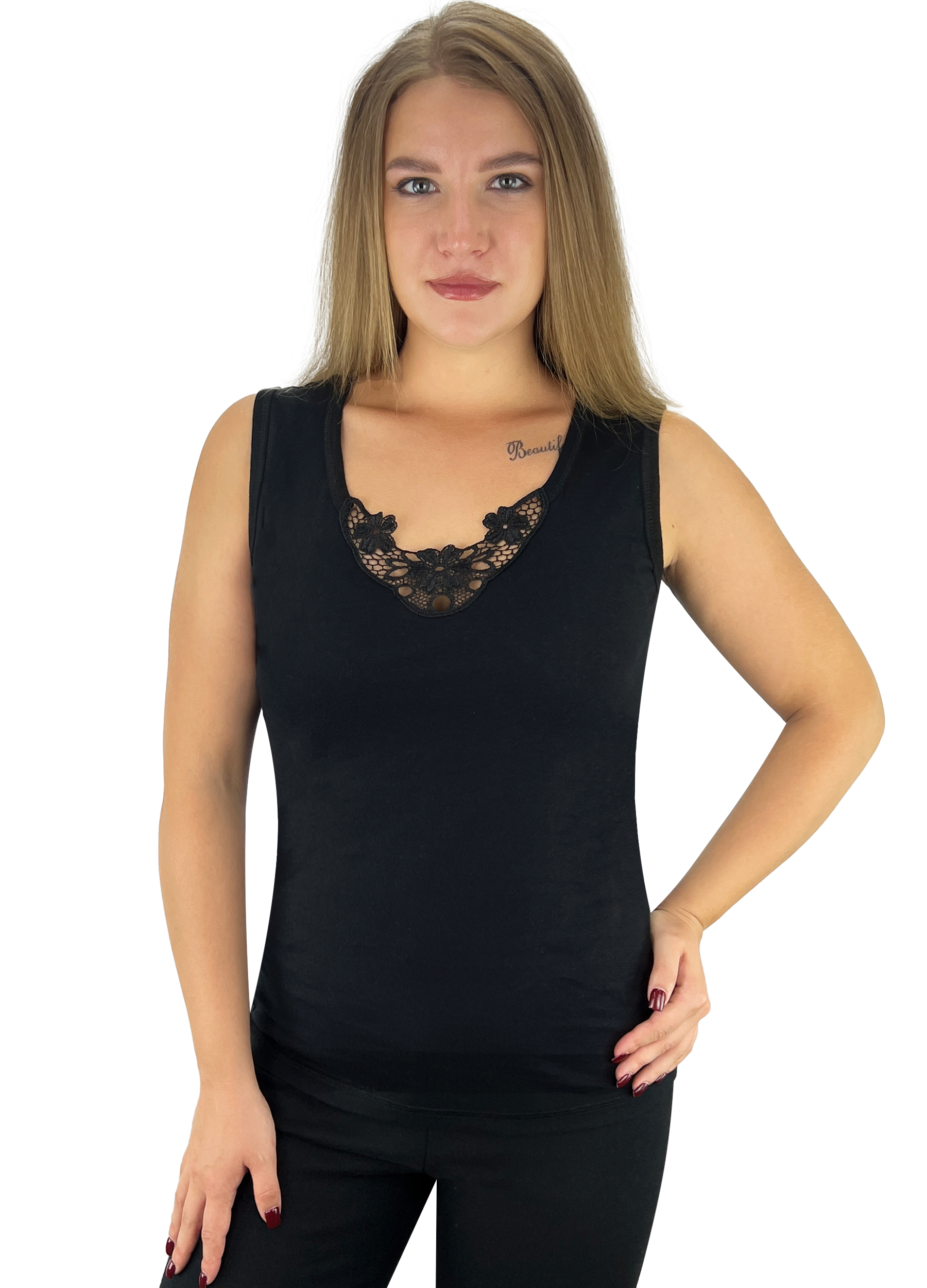 Майка жіноча Жемчужина Стилей 22294 48-50 Чорний (9150)