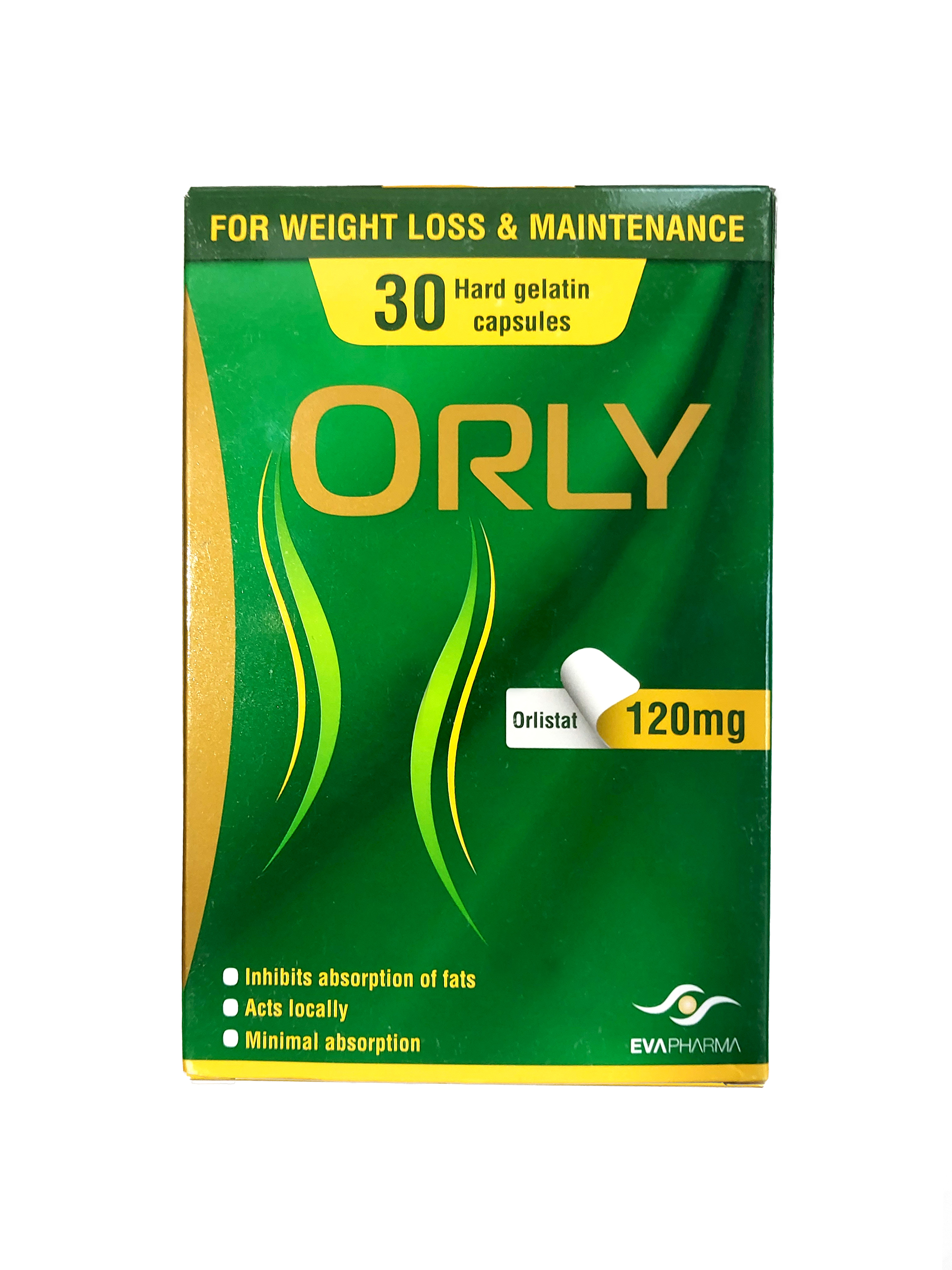 Препарат для схудення ORLY EvaPharma 120 мг 30 капсул