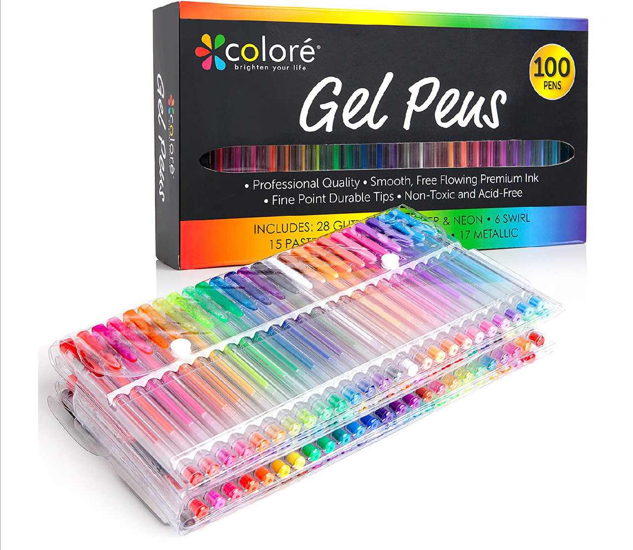 Набір гелевих ручок Colore  100 кольорів (YW-MGP100)