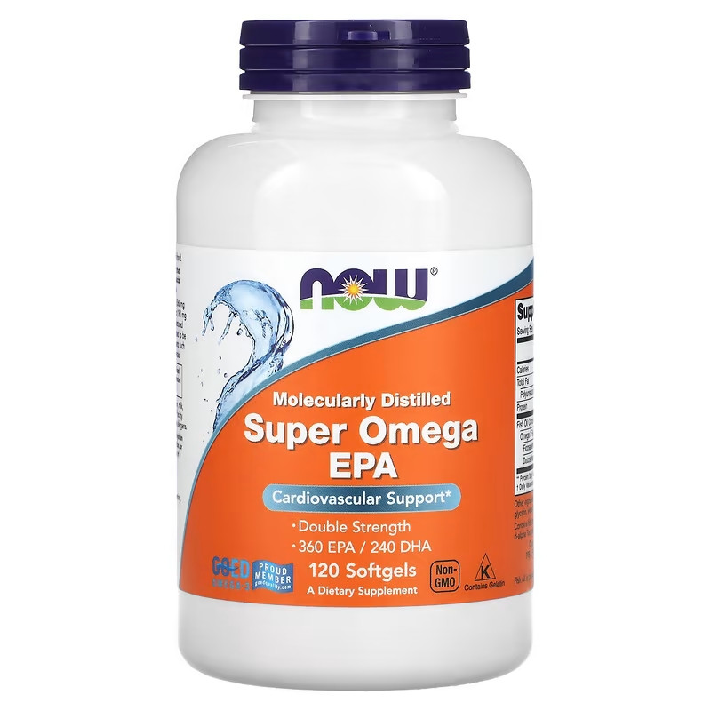 Супер Омега ЕПК Now Foods Super Omega EPA 1200 мг 120 капсул