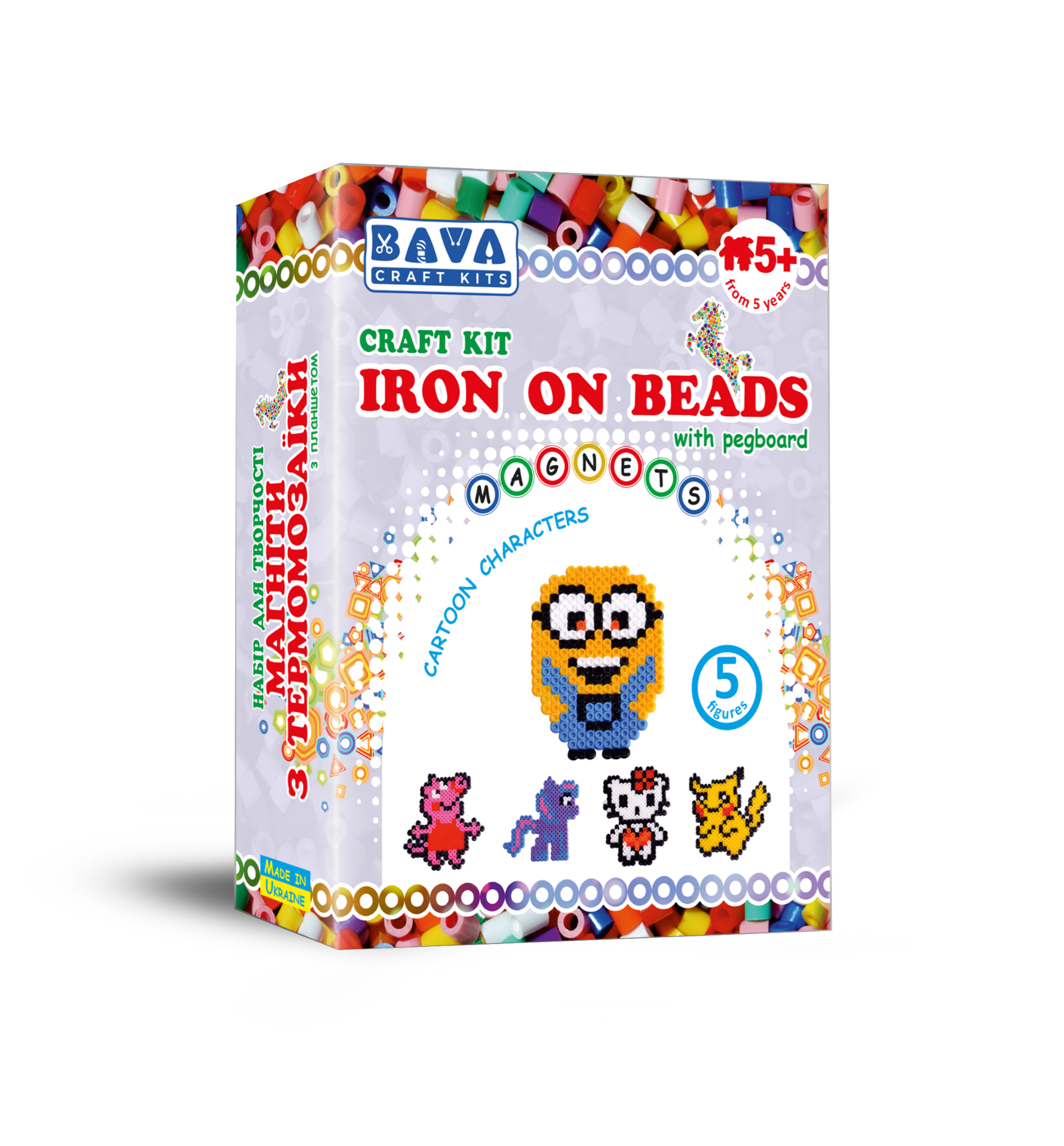 Набір для творчості Магніти з термомозаїки УМНЯШКА "Мультики" (ТМ-004)