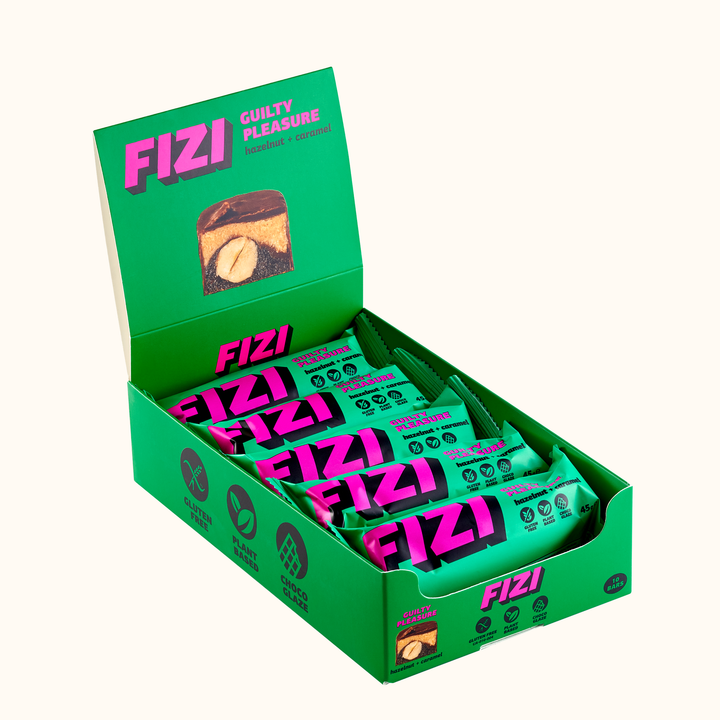 Батончик FIZI Hazelnut + caramel 45 г 10 шт (2514020326)