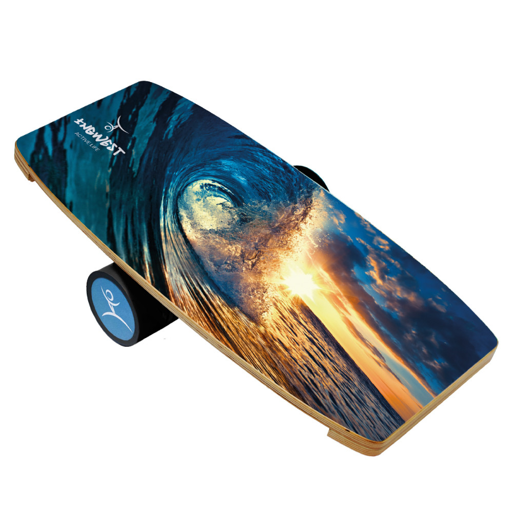 Баланс борд InGwest Wave-At-Sunset Balance Board Training System з прогумованим ролером