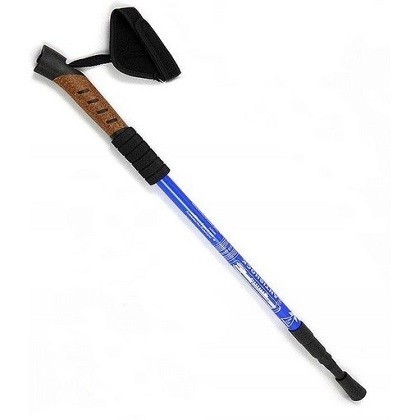 Палиці для скандинавської ходьби+трекінг телескопічні Antishock пара 135 см Blue