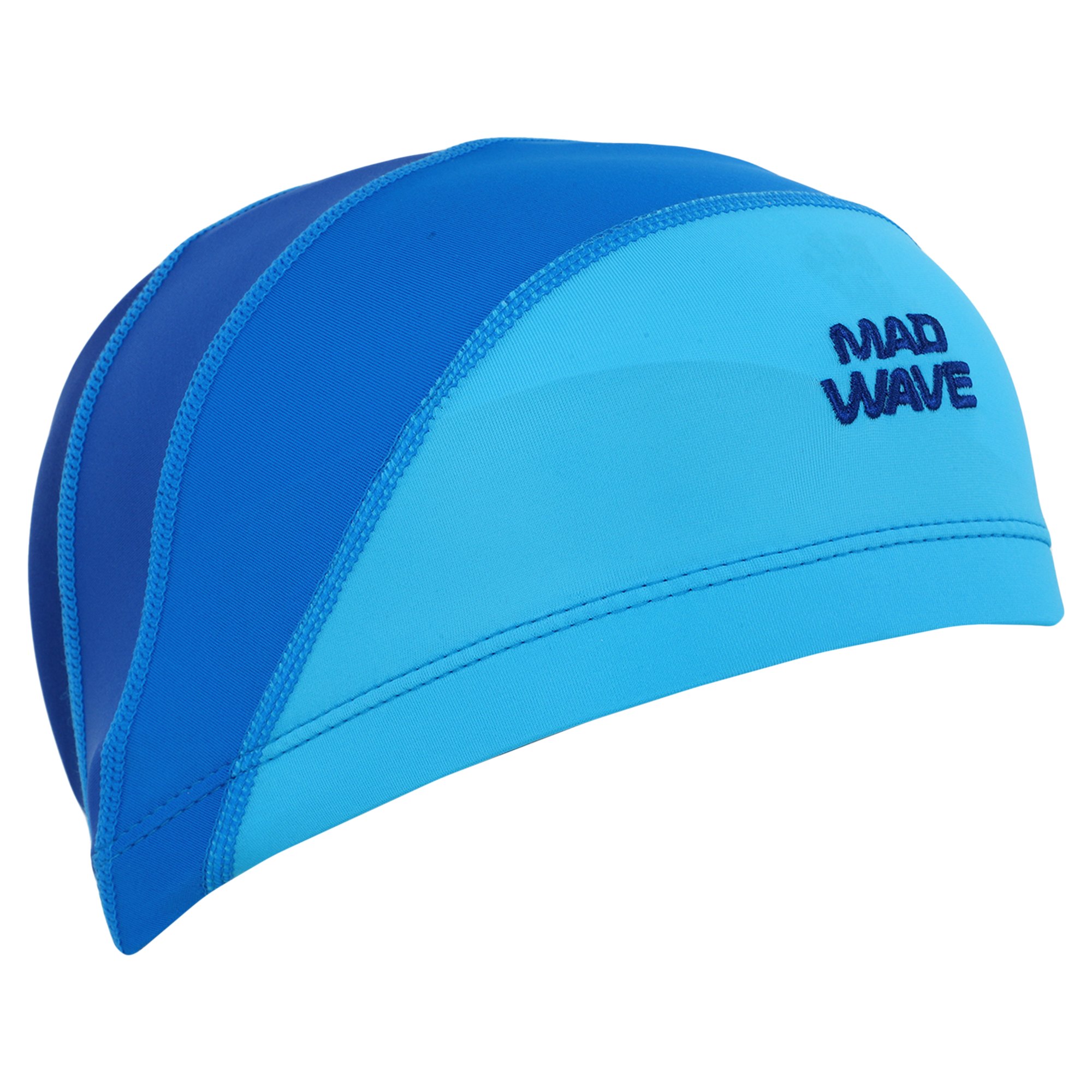 Шапочка для плавання текстильна на довге волосся юніорська MadWave LONG HAIRS JUNIOR M052102 Синій