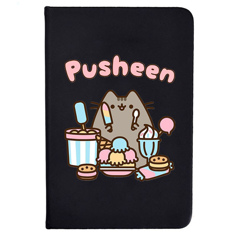 Блокнот 2Life Pusheen cat Кіт із солодощами А5 96 аркушів Чорний v-12475