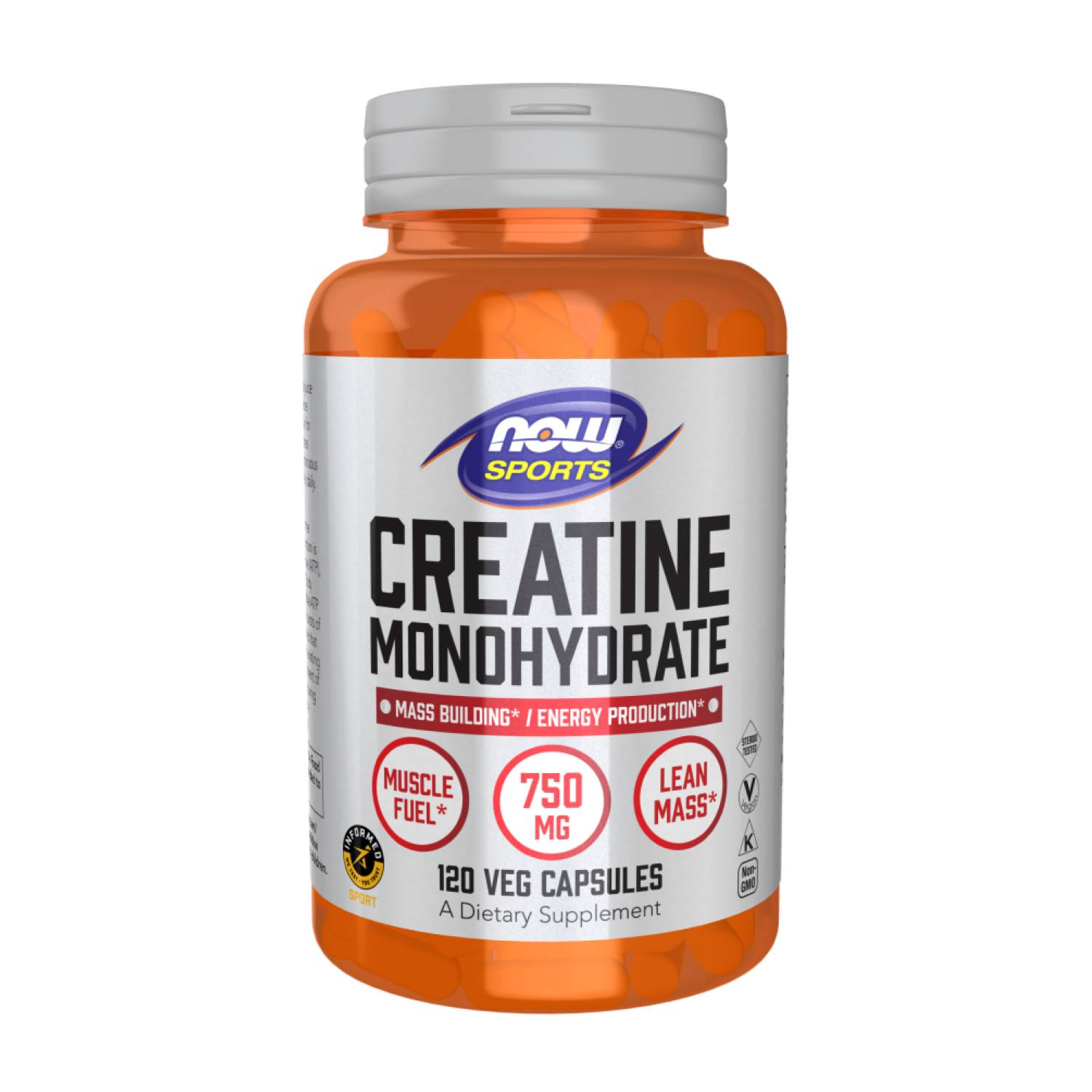 Комплекс NOW Creatine Monohydrate 750 мг 120 капсул CO004123
