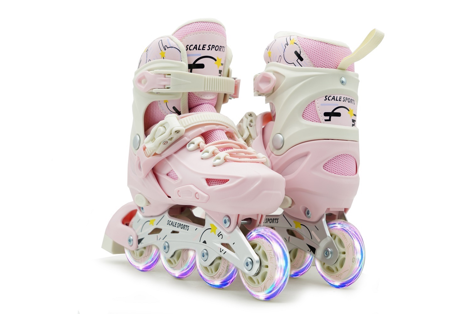 Ролики Scale Sports ABEC-7 PU 32-49 24-26.5 см Pink (928990009)