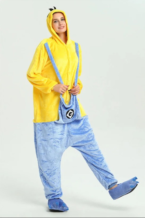 Піжама кігурумі Jamboo Посіпака XL Жовто-блакитний (J400336)