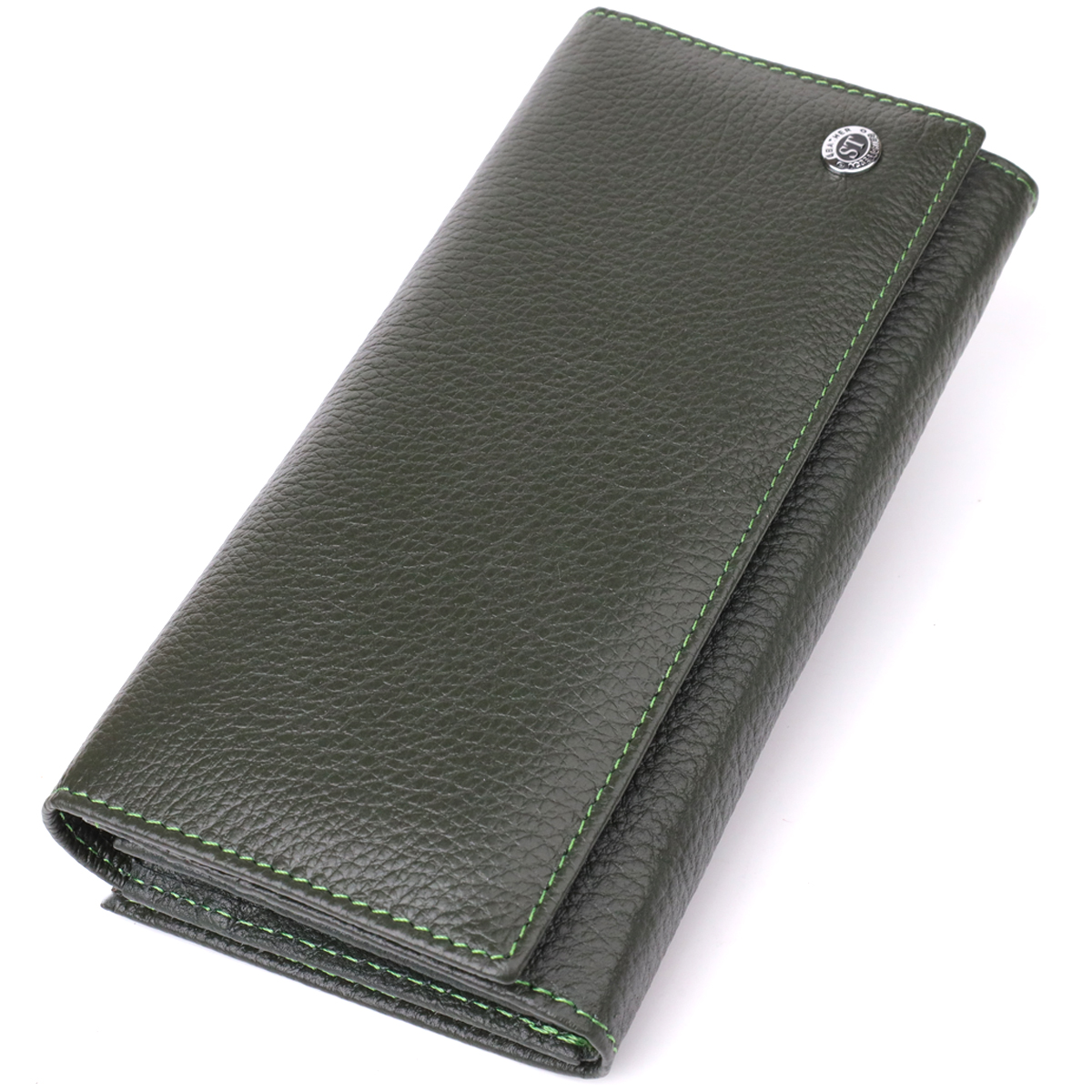 Гаманець для жінок ST Leather 23106 18,5х9х3 см Зелений