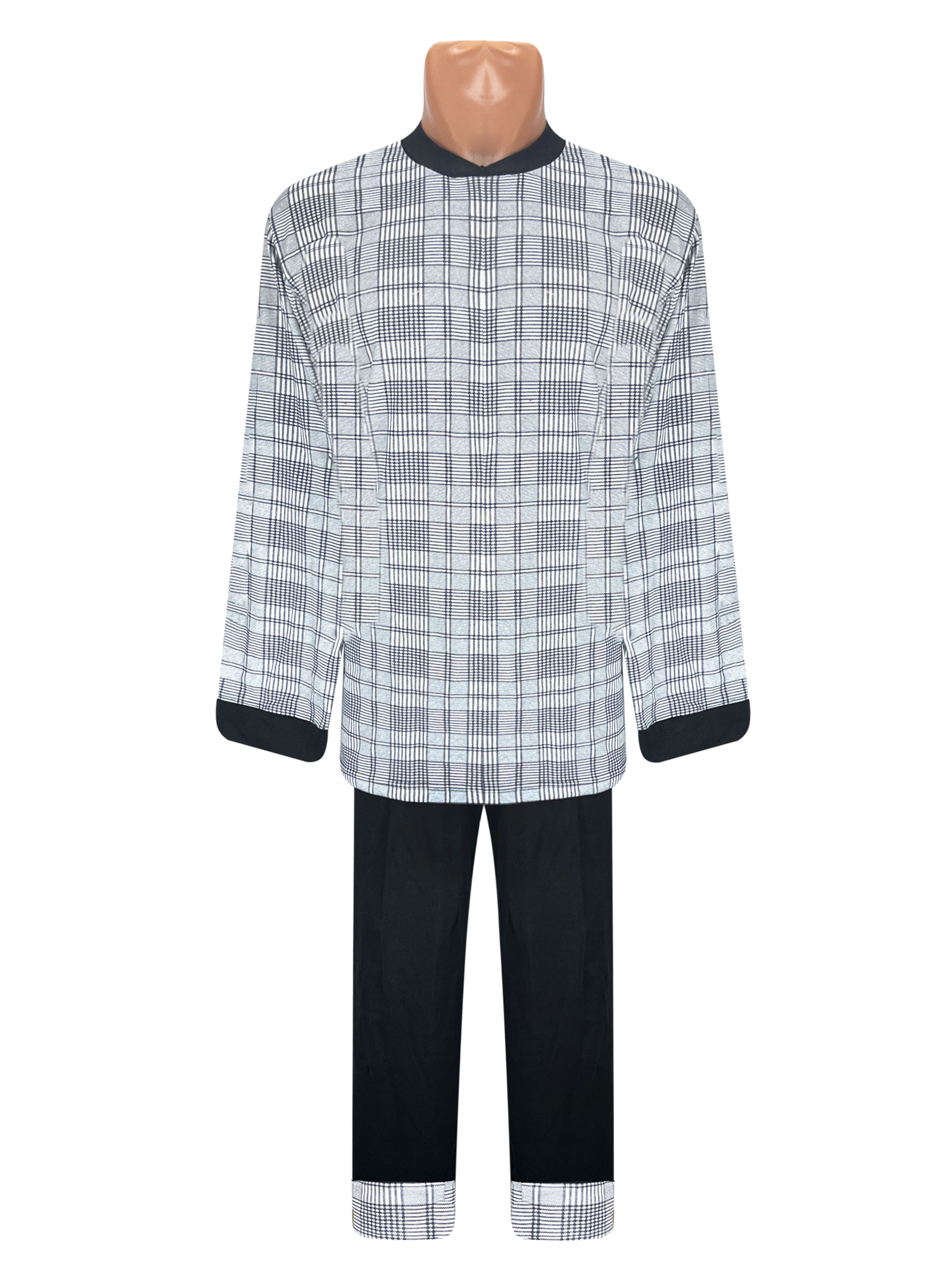 Піжама чоловіча Модельер 24793 54 Чорно-білий (13579)