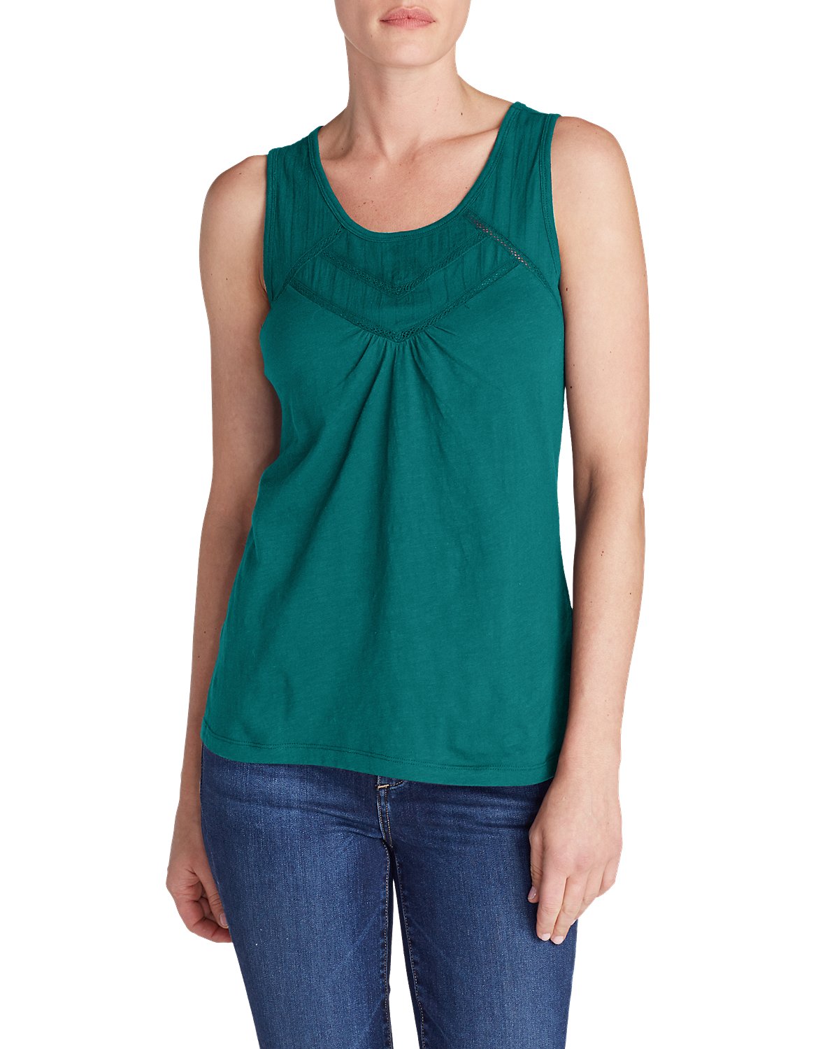 Майка Eddie Bauer Women Daybreak Tank Top Solid DK SEAFOAM M Зелена (0347DKSM-M)