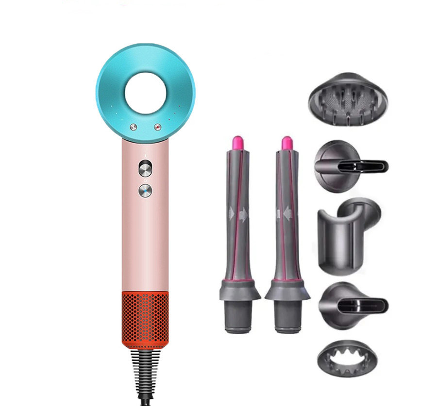 Фен-стайлер для волосся Kemei Supersonic Premium Magic Hair 7в1 1600 Вт Бежевий (HD07ProM)