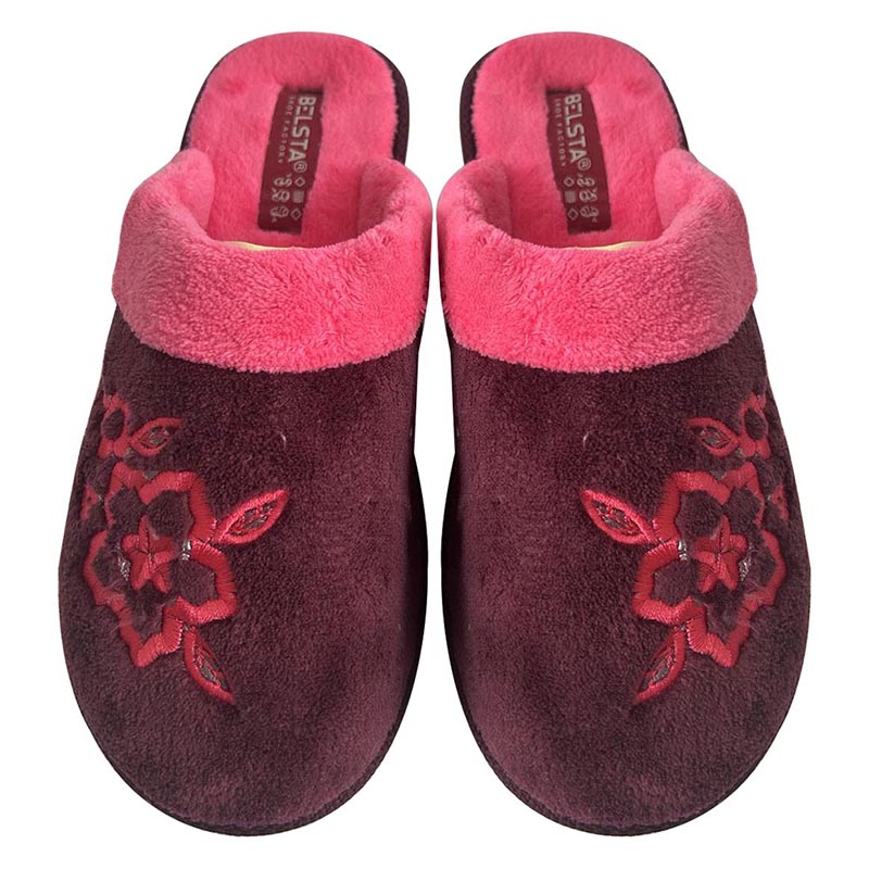 Кімнатні капці БЕЛСТА 37 23 см Бордово-рожевий