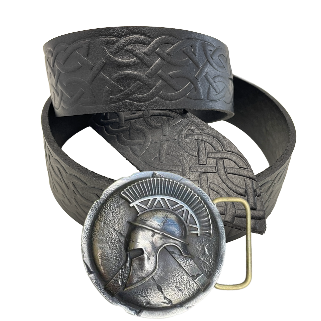 Ремінь (тиснення) з пряжкою Gorillas BBQ Центуріон нейзильбер bb73 120 см Чорний (5299)