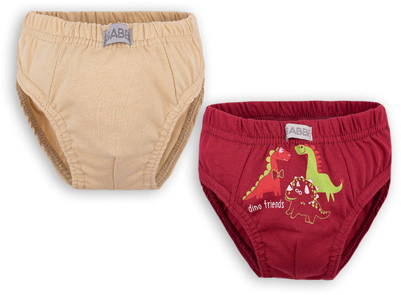 Труси для хлопчика GABBI TRM-20-7 в подарунковій упаковці (2 шт.) 34 Бежевий/Бордовий (12252)