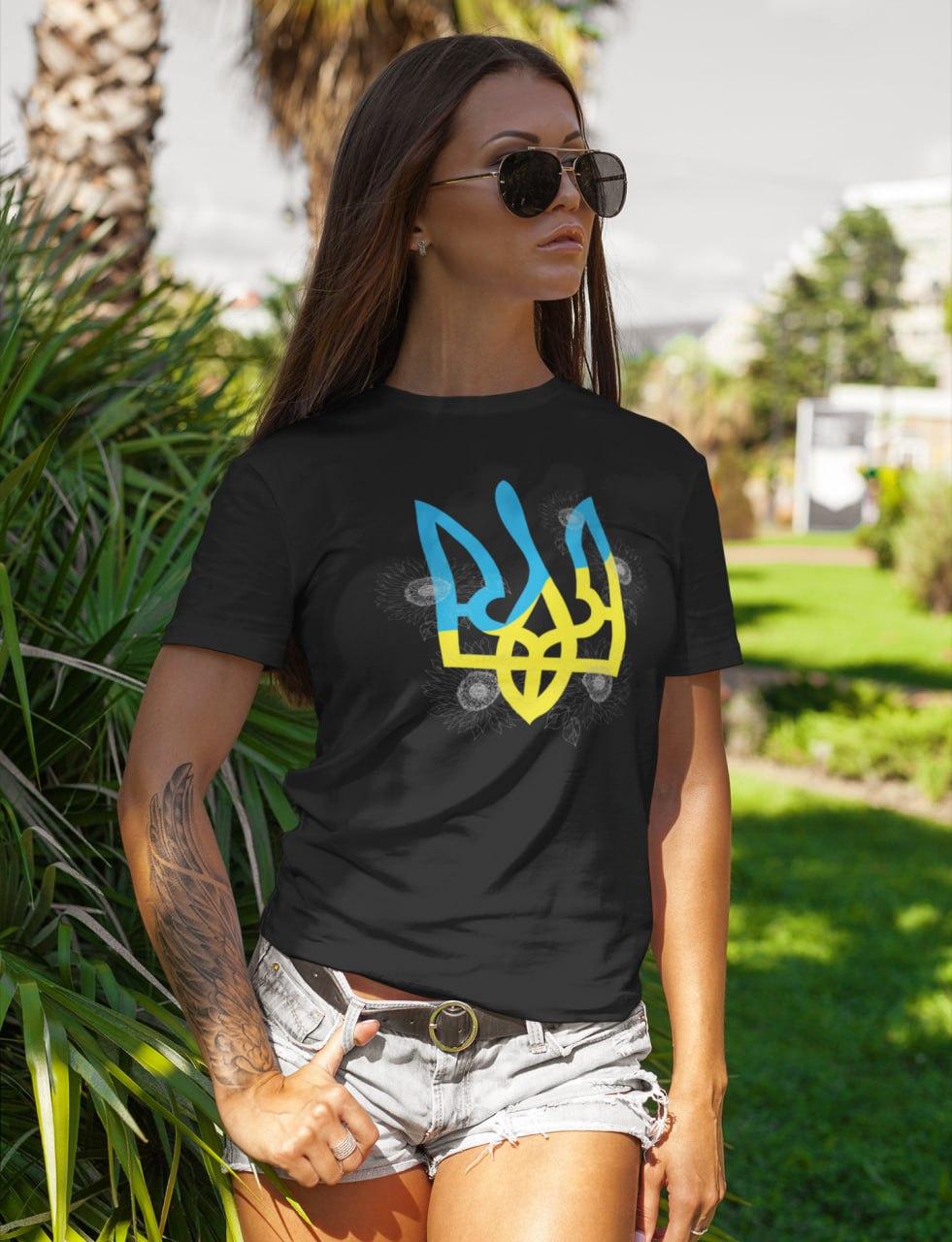 Футболка жіноча Mishe Тризуб M Чорний (1988520627)