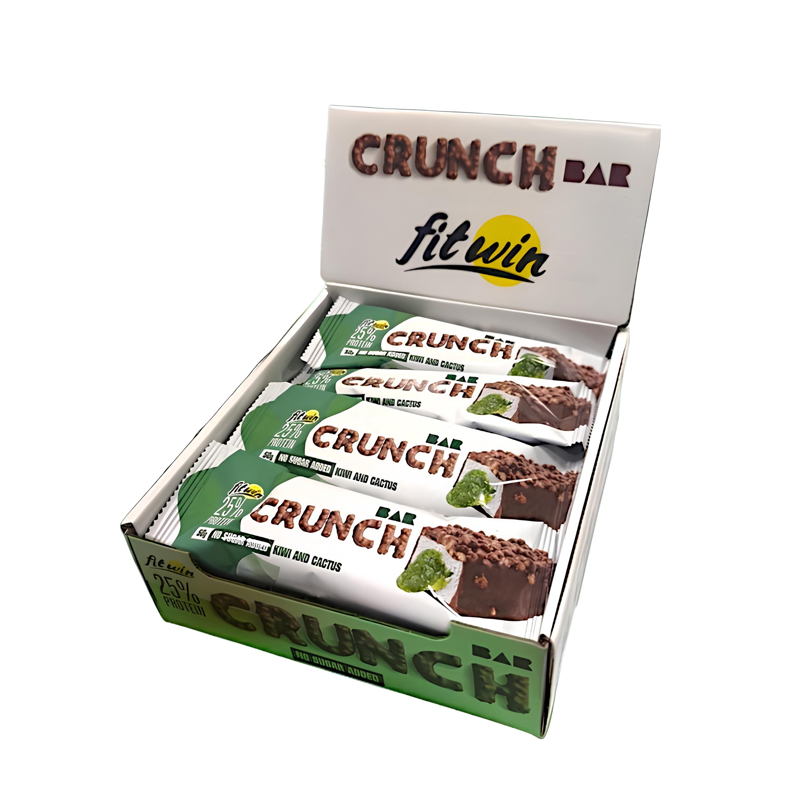 Батончик протеїновий FitWin Crunch Bar 12 шт 50 г Ківі (1086-2023-10-4081)