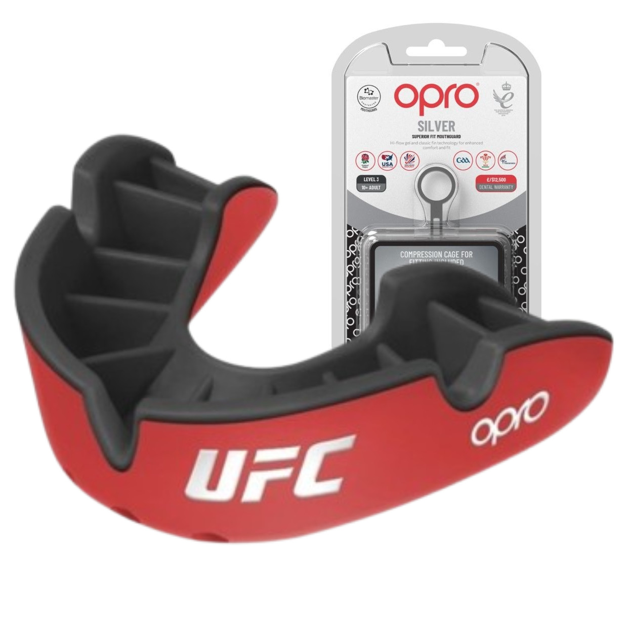 Капа доросла Opro Silver UFC 11+ Red Black (102514002)