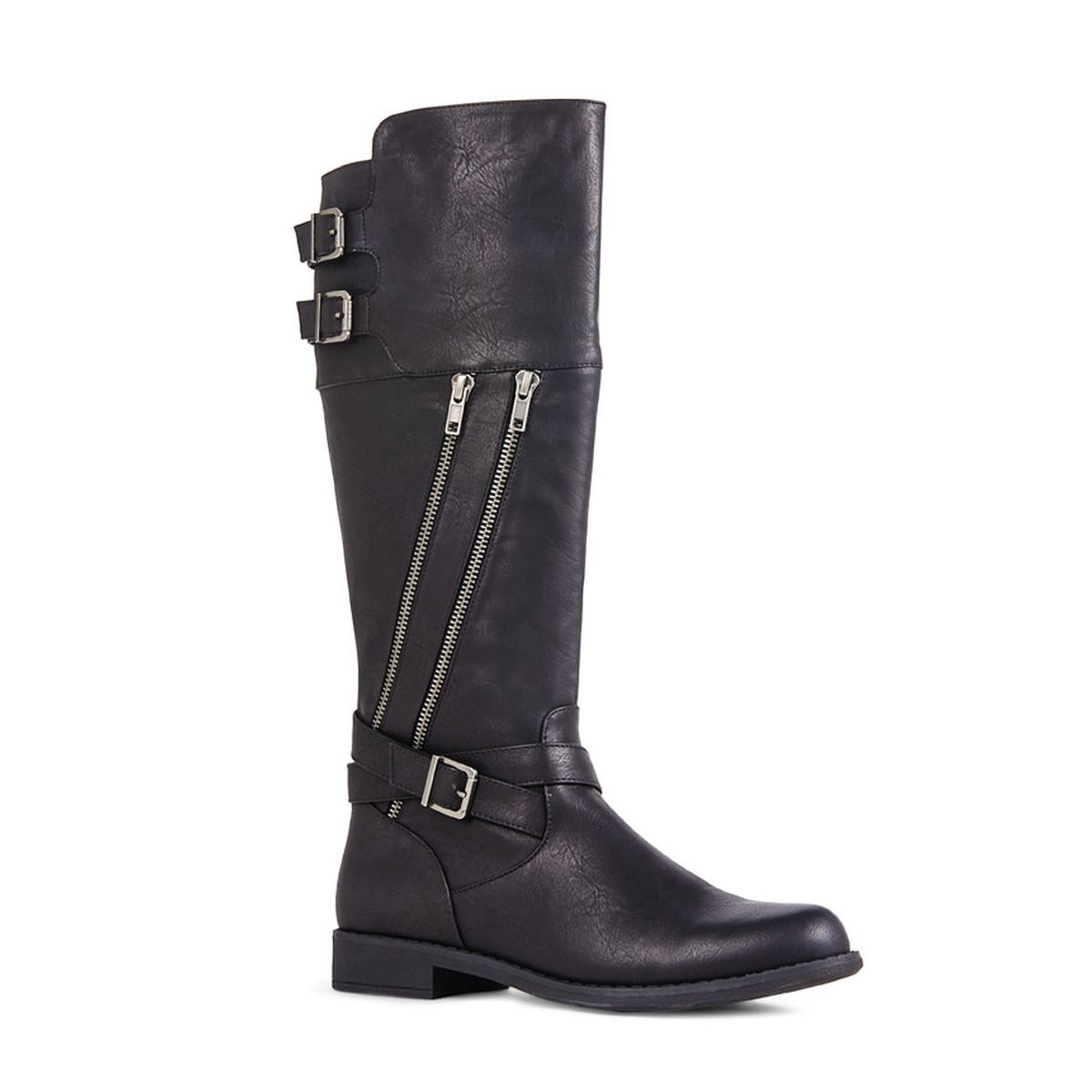 Чоботи JustFab Womens Geela Black 37 Чорний (354724BK-37)
