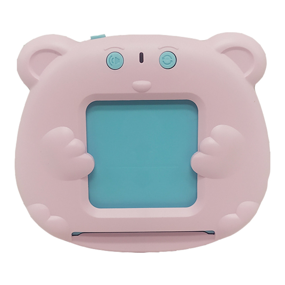 Кишенькова абетка Монтессорі Ведмедик Bambi 1715 56 карток у коробці Рожевий