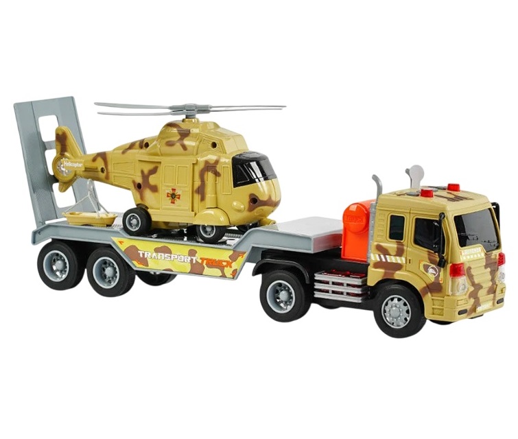 Дитячий трейлер WENUI Transport Truck 48х9х12 см Камуфляж (88710)