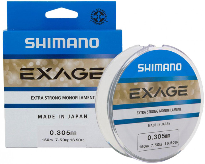 Лісочка Shimano Exage 150m 0.305mm 7.5кг/17lb (2266-75-40)