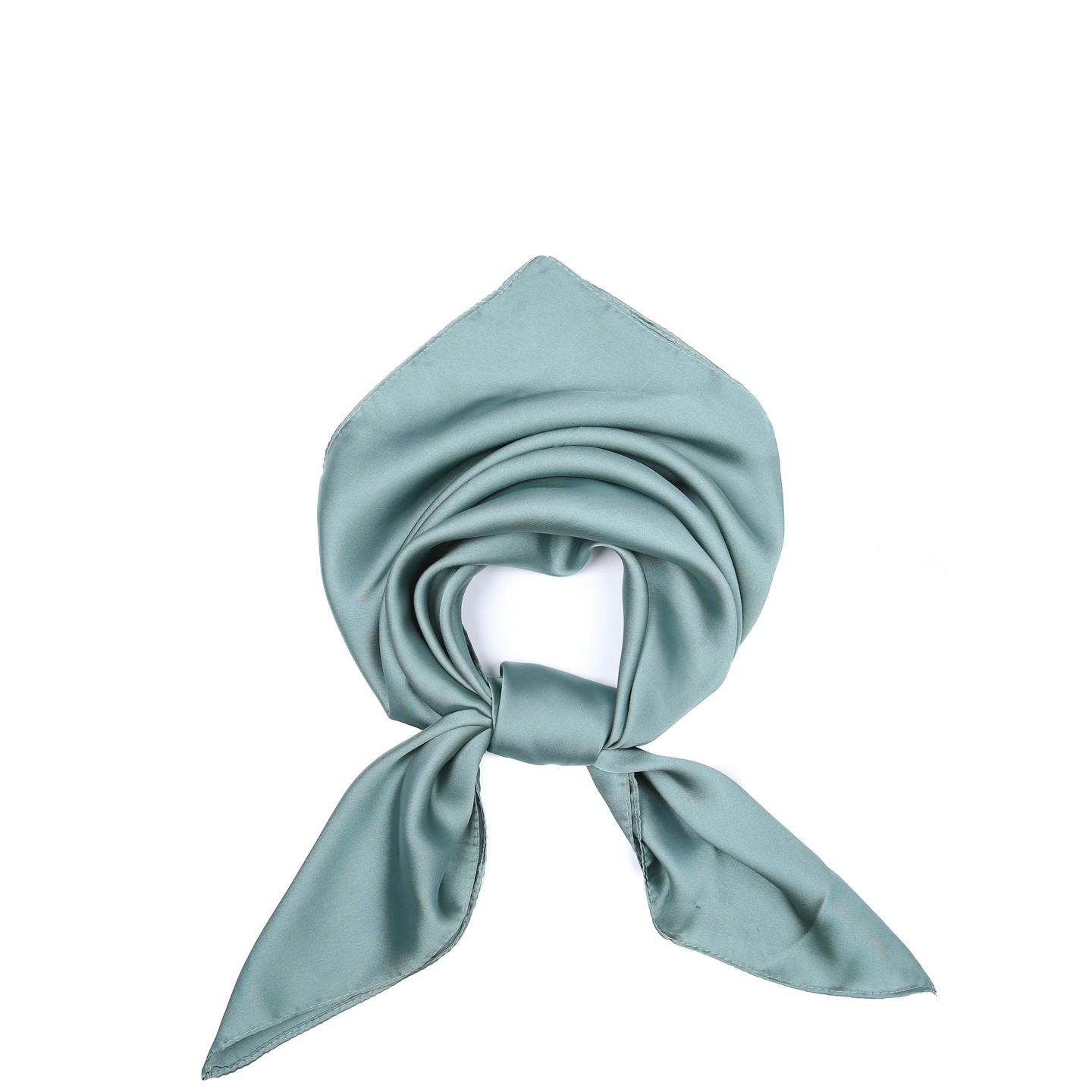 Хустка жіноча однотонна LuckyLOOK Rosemary 70x70 см Бірюзовий 748-040