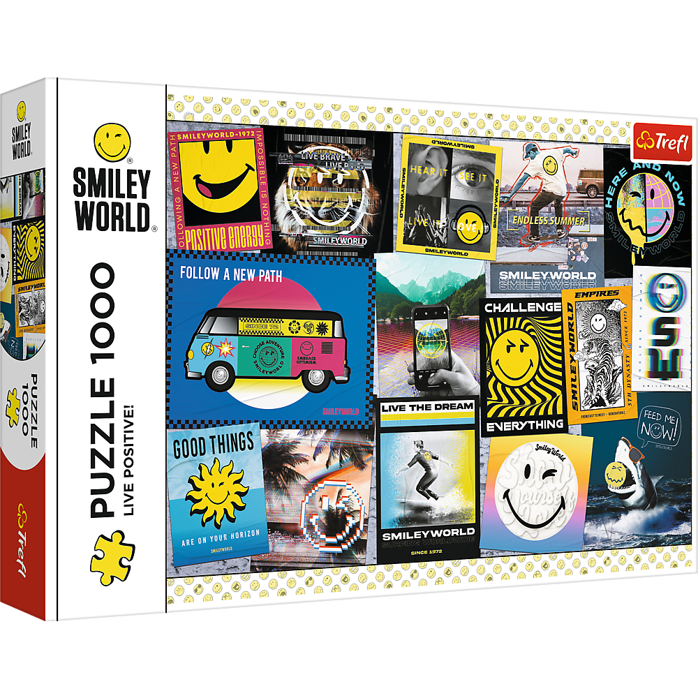 Пазли Trefl Позитивне життя 1000 елементів 68х48 см Різнокольоровий 10729