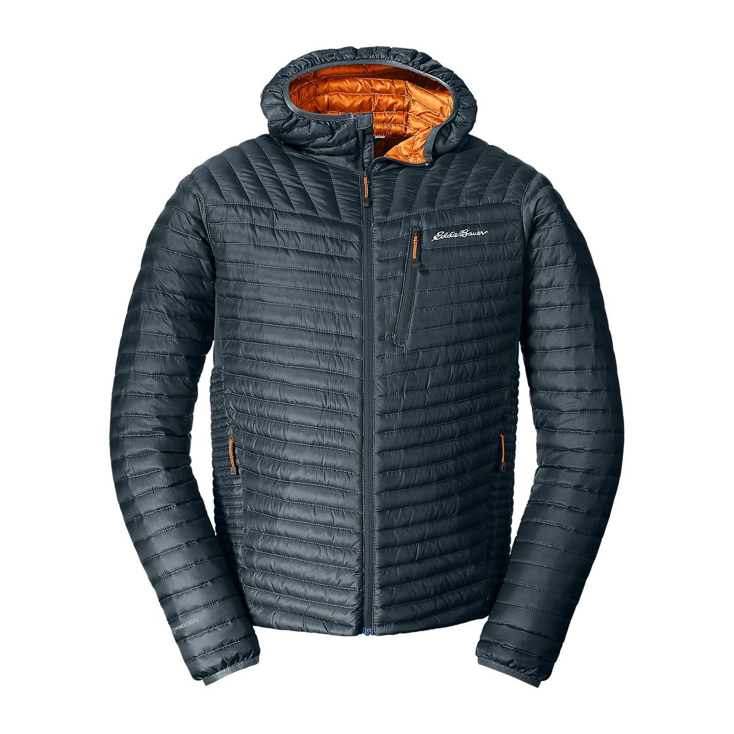Куртка Eddie Bauer Mens MicroTherm StormDown Hooded STORM S Чорний (0856ST-S)