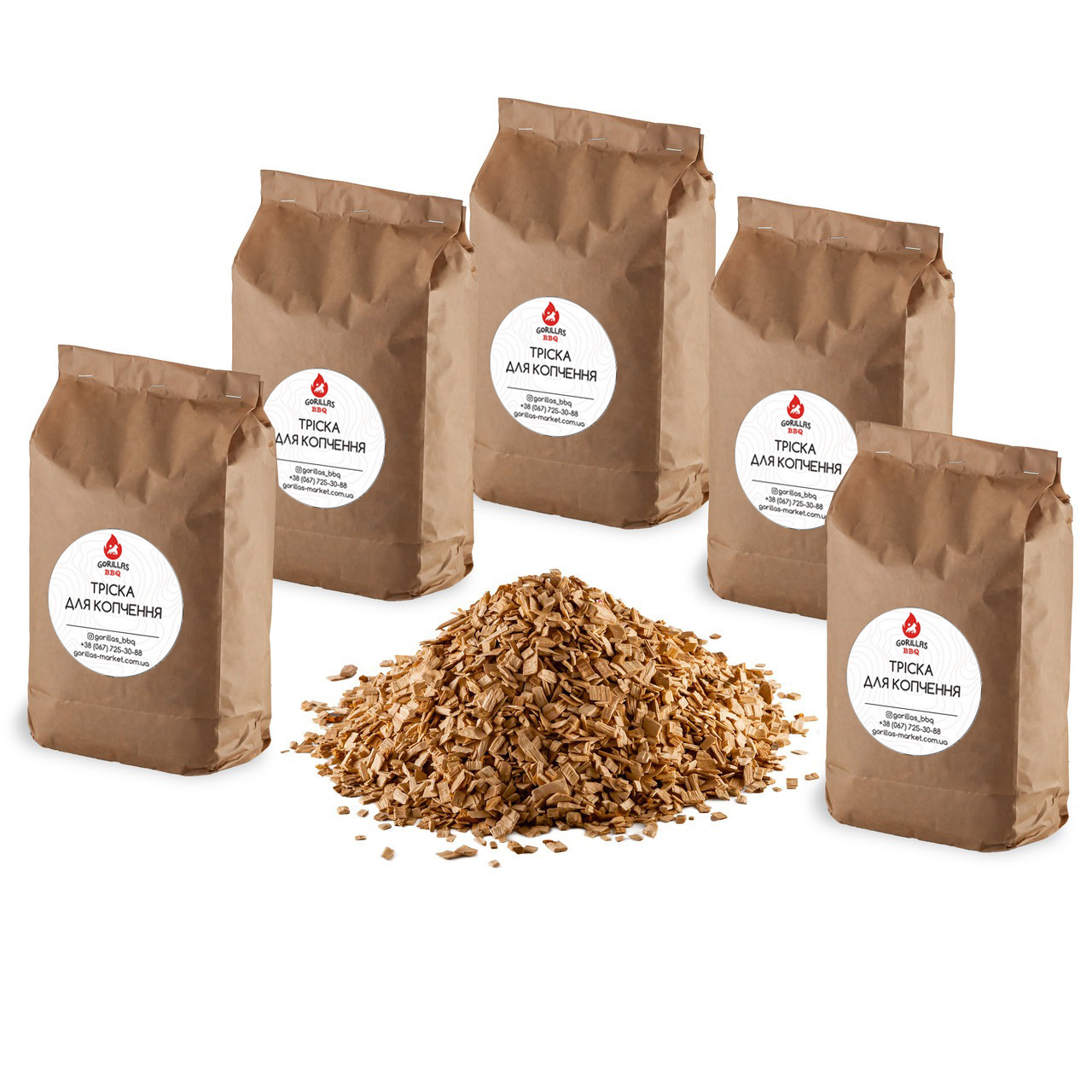 Набір тріски Gorillas BBQ KPT18 Вільха/Бук/Черешня 5 кг (122)