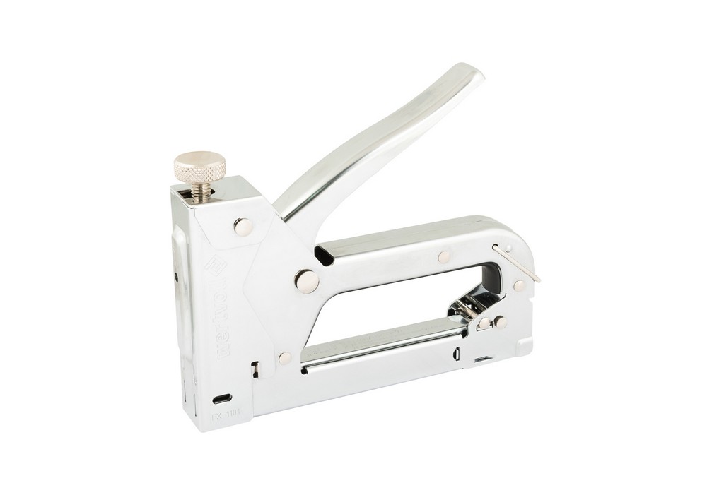 Степлер пружинний Wertvoll GM для скоби 4-14 мм 11.3х0.7 мм корпус метал/хром (FX-1101)
