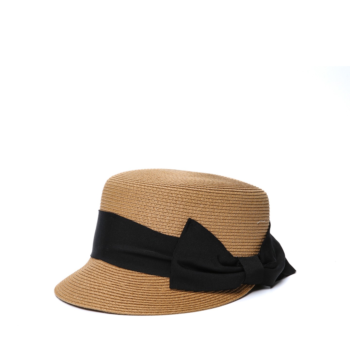 Капелюх жіночий з бантом Фафе LuckyLOOK 57 Бежево-чорний 803-138