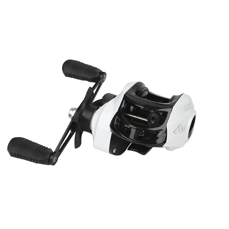 Котушка мультиплікаторна Juqiwang GLK 201 White-Black Right 13557-85976