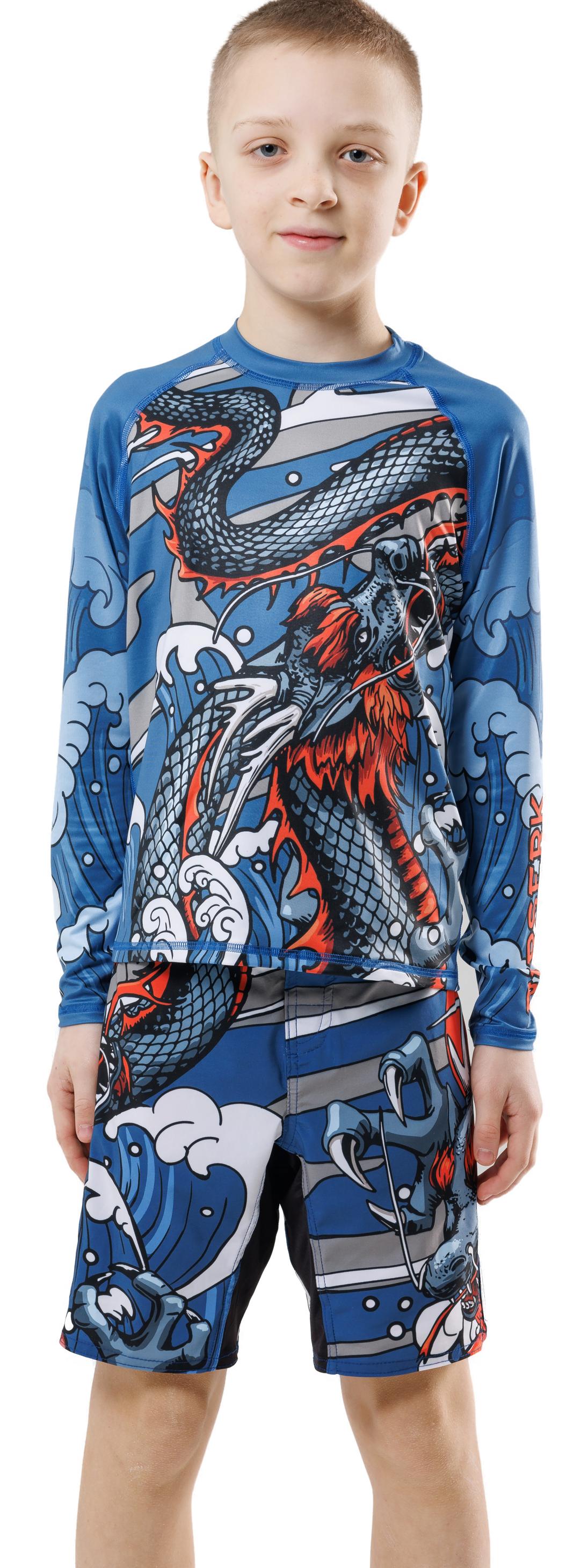 Рашгард Berserk Sport DRAGON 134 см blue (019968)