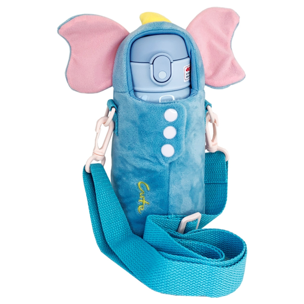 Термос-поїльник з силіконовою трубочкою Слоненя Mega Zayka MGZ-0315 (Elephant) 560 мл