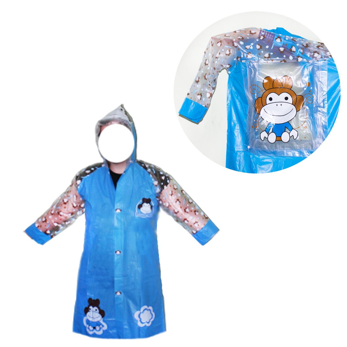 Водонепроникний плащ-дощовик синій MiC (BT-CR-0004)