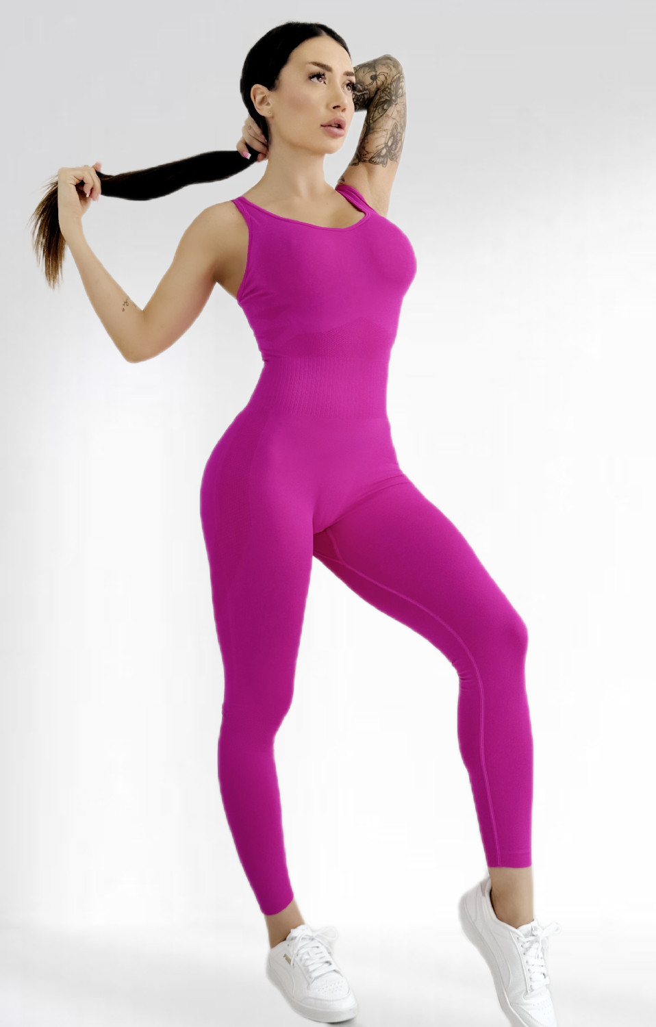 Спортивний комбінезон жіночий LILAFIT Рожевий M (LFJ000037)