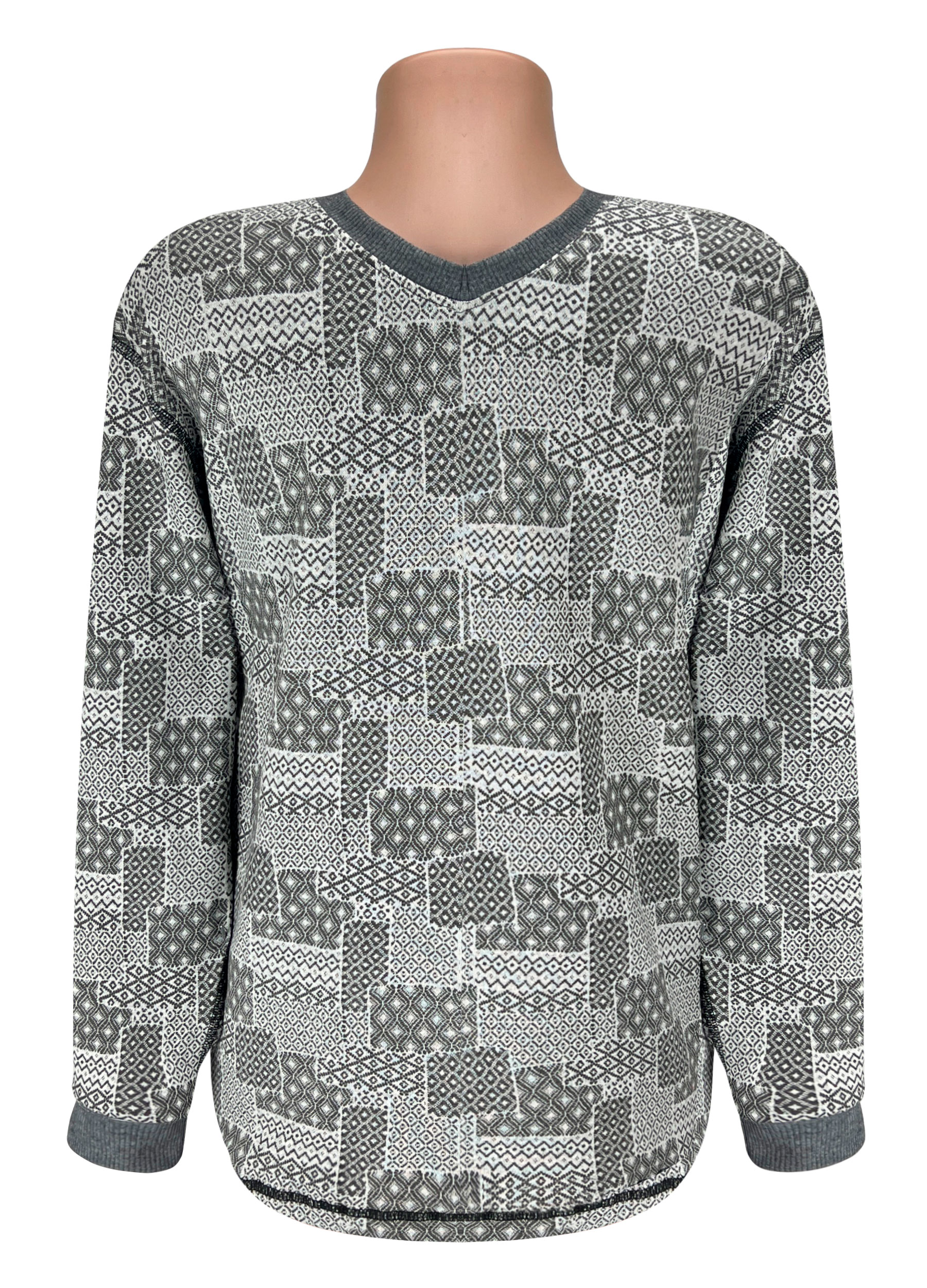 Джемпер чоловічий Жемчужина Стилей 8121 44-46 Сірий (11808)