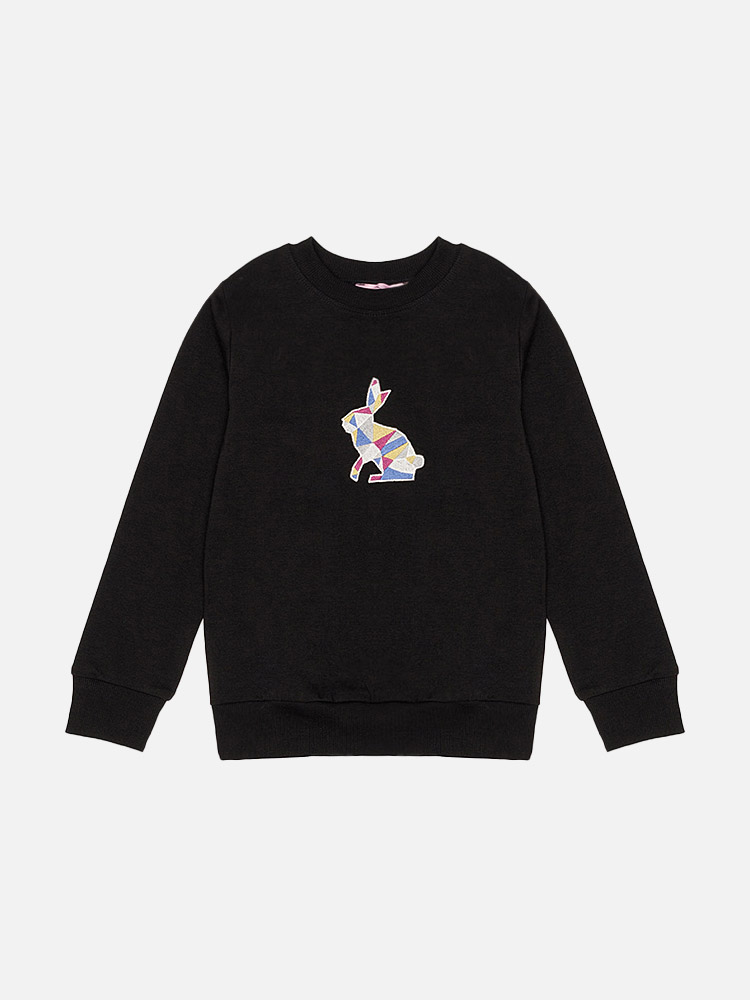 Світшот для дівчинки 110 чорний First kids ЦБ-00230390