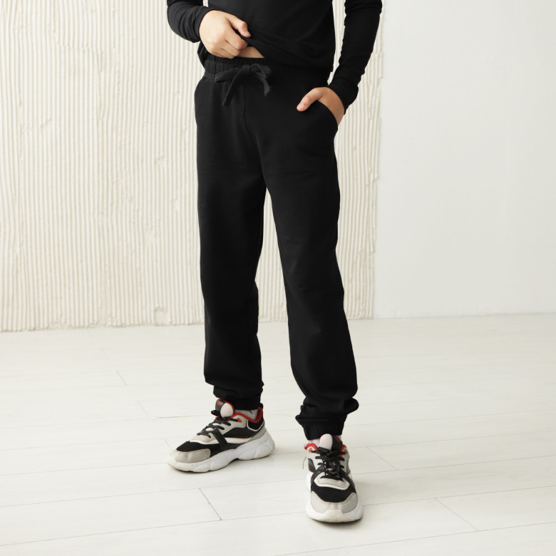 Джоггери для хлопчика GBI Teens Чорний 158 (13759)