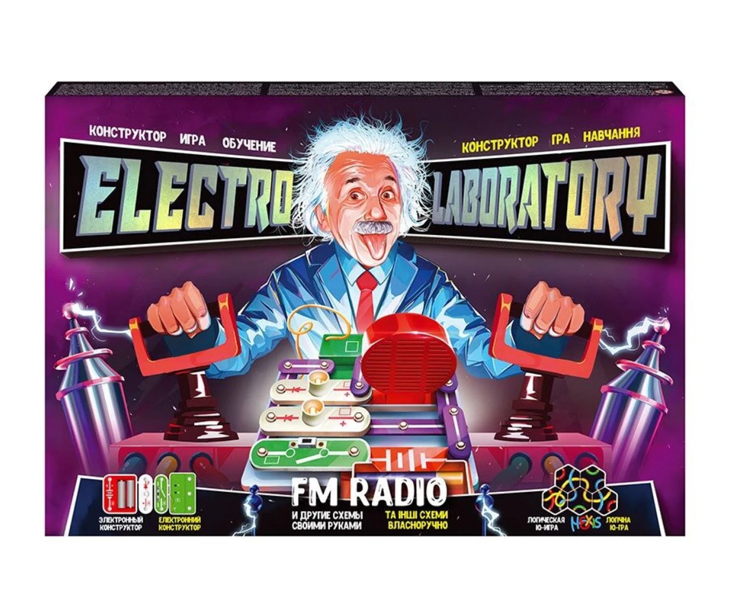 Електронний конструктор Danko Toys Electro Laboratory FM Radio 36 х 26 х 4 см Multicolor (110903)