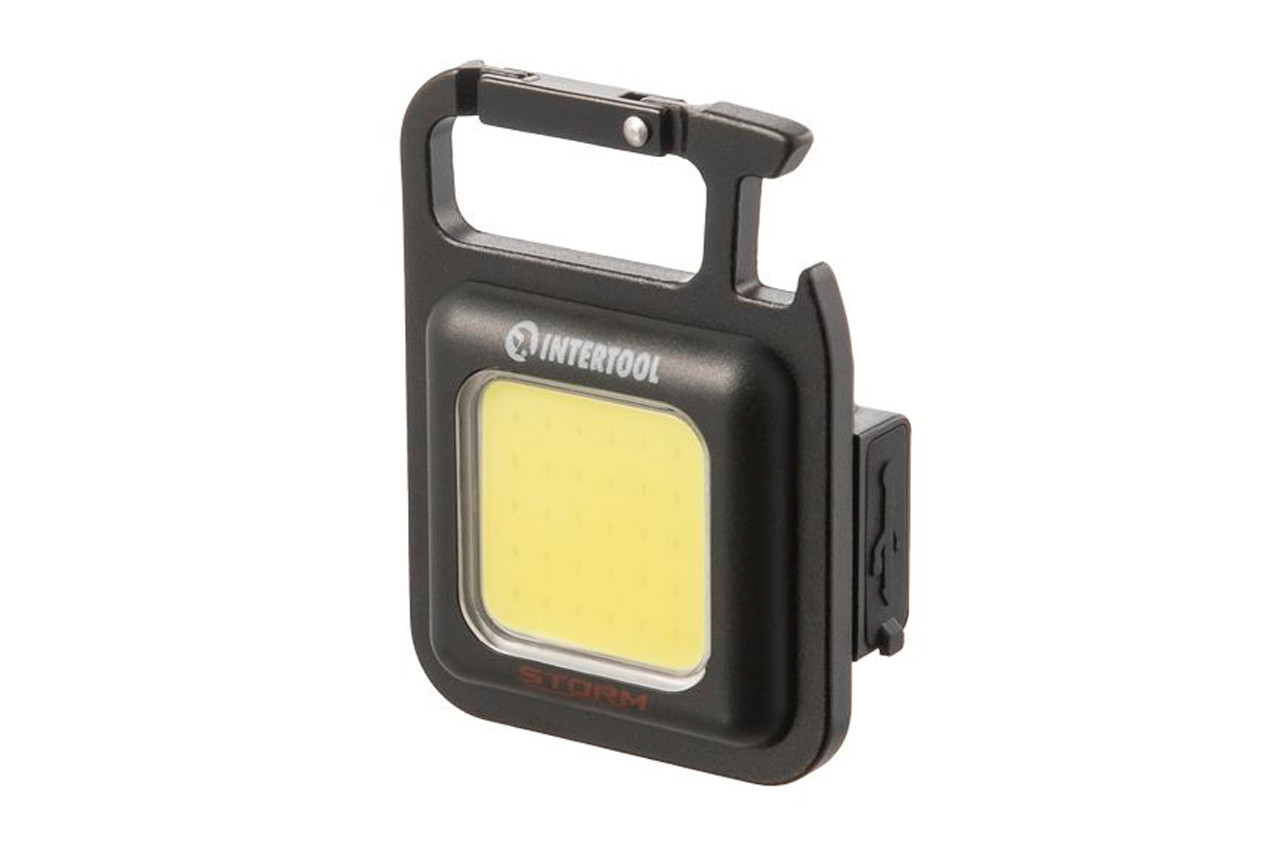 Ліхтар-брелок Intertool Storm 3 Вт 350 Лм 500 мAч 4 (LB-0160)